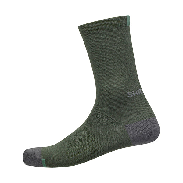 Performance Wool Socks Dark Olive S-M (Shoe36-40)