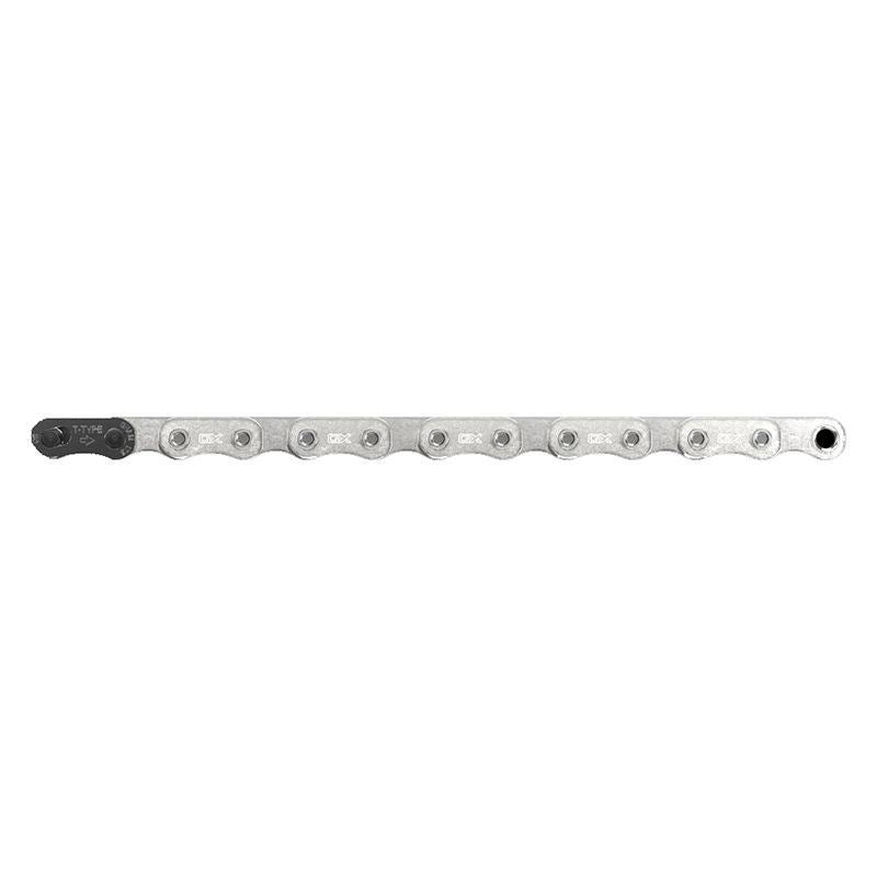 Cadena Sram Gx T-Type Eagle Solidpin 126 Eslabones 12V Powerlock Plata