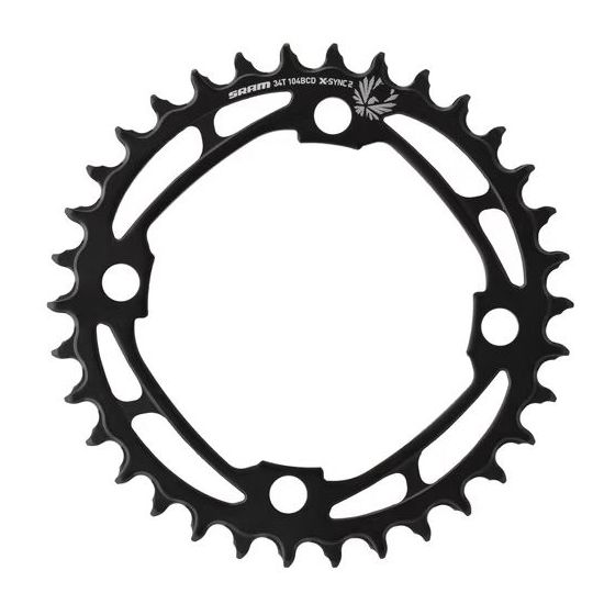 Sram Plato Sram X-Sync2 Eagle 34D 104 Bcd 12V Negro